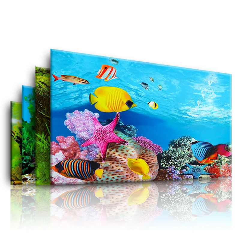 Aquarium Planted Background - Fond pour Aquarium 3d autocollant affiche
