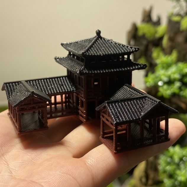 Planted Aquarium Models - ZDprosity-Modèle rwde prairie de style chinois