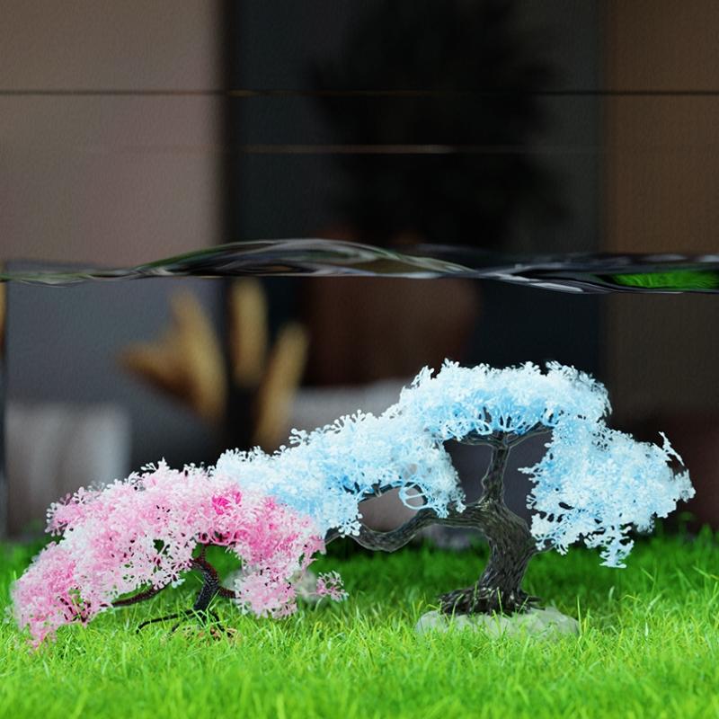 Aquarium Planted Background - Nouveau arbre simulé décoration d'aquarium Aquarium