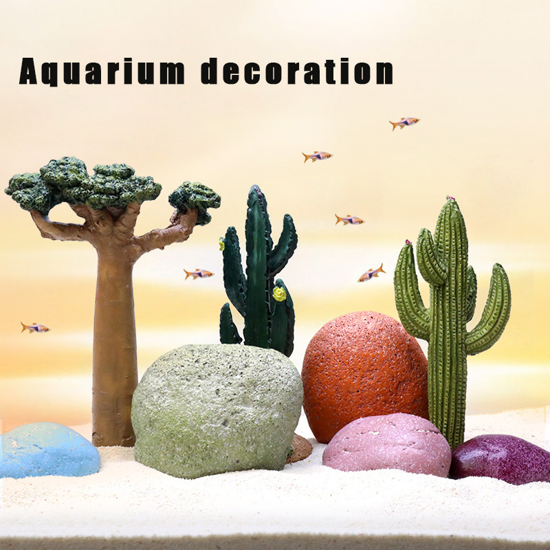 Planted Aquarium Models - Décoration d'aquarium, modèles de Cactus, bricolage,