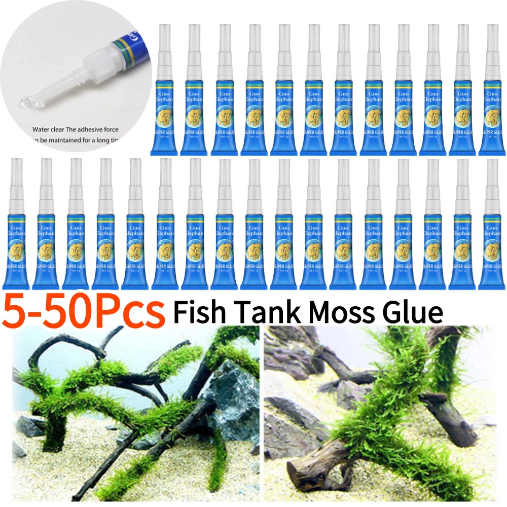 Aquarium Plant Gel - 50-5 pièces Aquarium aménagement paysager mousse