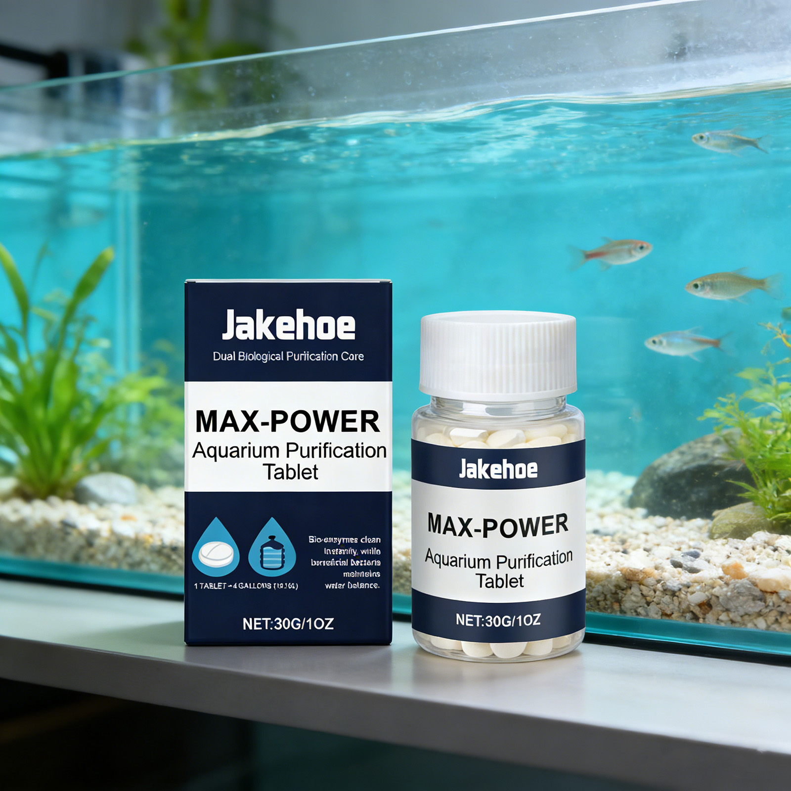 Planted Aquarium Cloudy Water - Comprimés anti-algues pour aquarium, eau verte