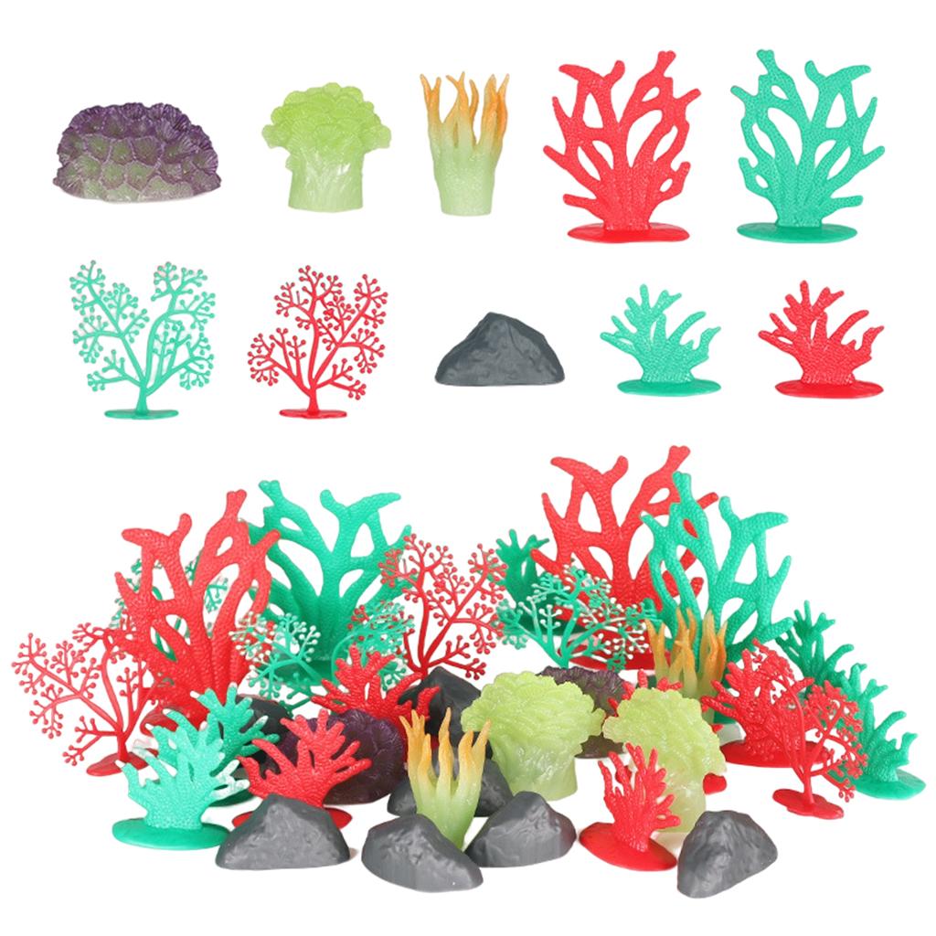 Ensemble de 32 ornements de pl - Planted Aquarium Models avis et prix