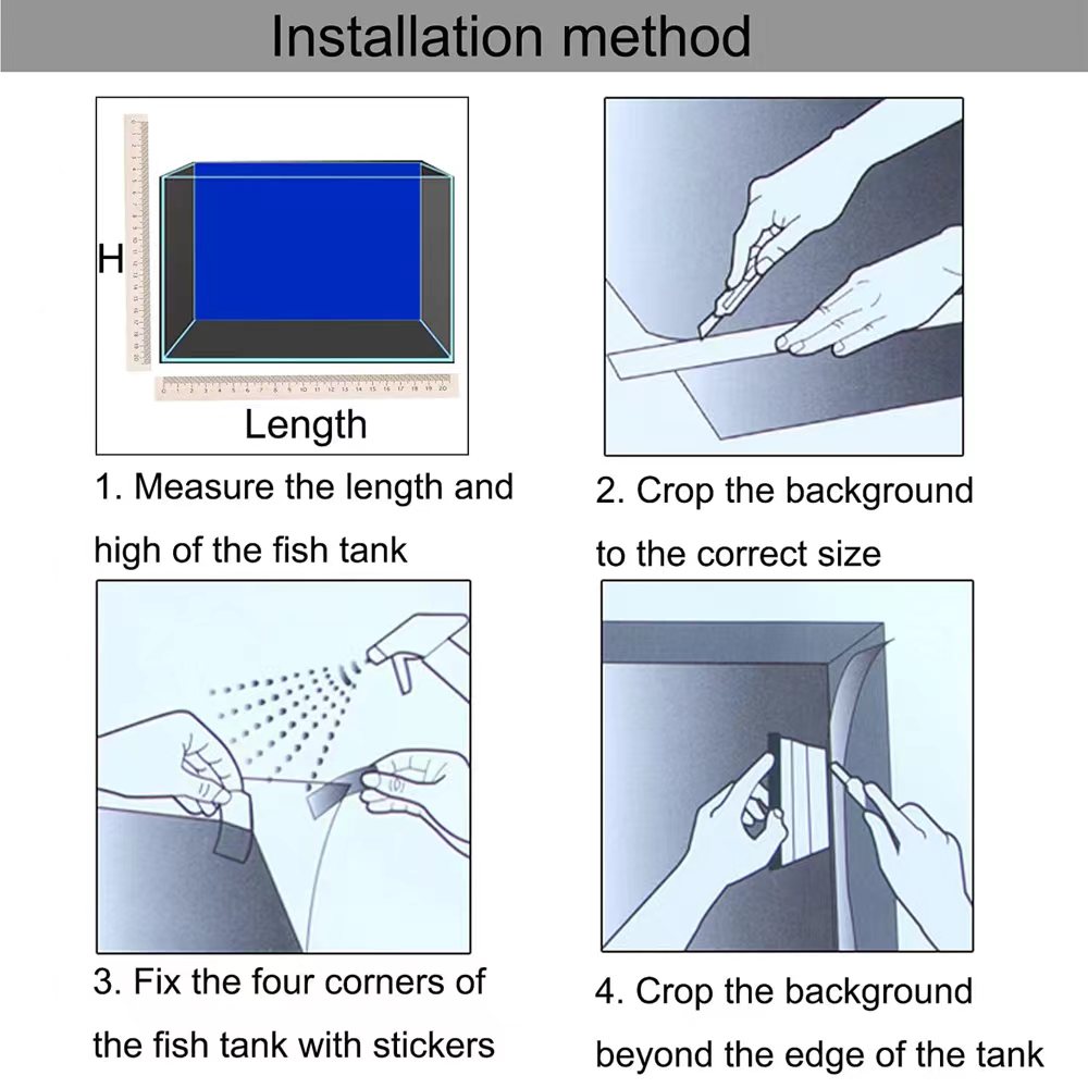 Fond pour Aquarium 3d autocoll - Aquarium Planted Background avis et prix