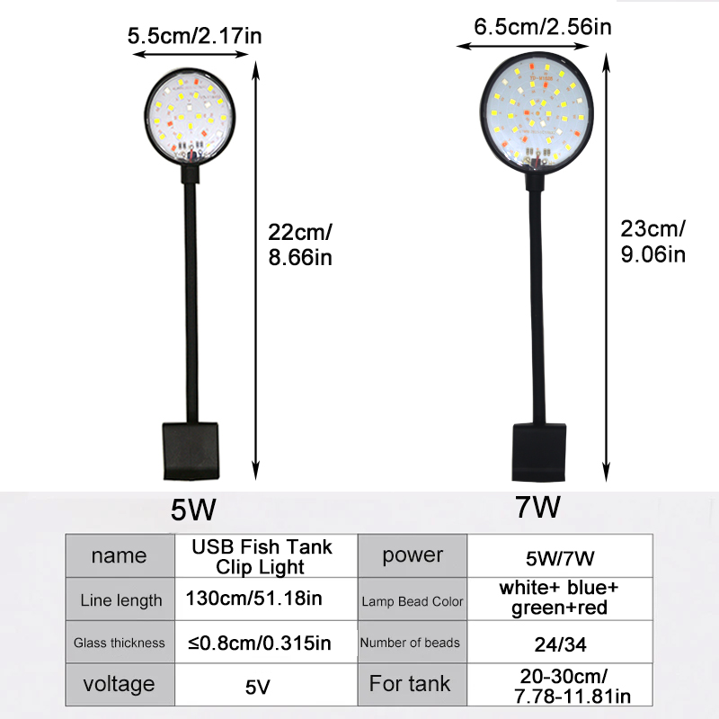 USB Aquarium lampe à LED Aquar - Aquarium Plant Display avis et prix