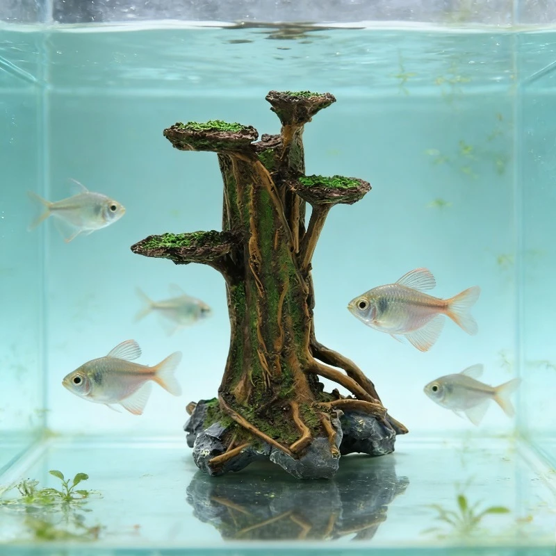 Décoration d'aquarium en résin - Aquarium Planted Wood avis et prix
