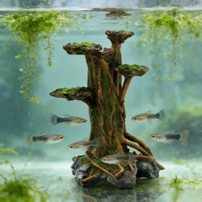 Décoration d'aquarium en résin - Aquarium Planted Wood avis et prix