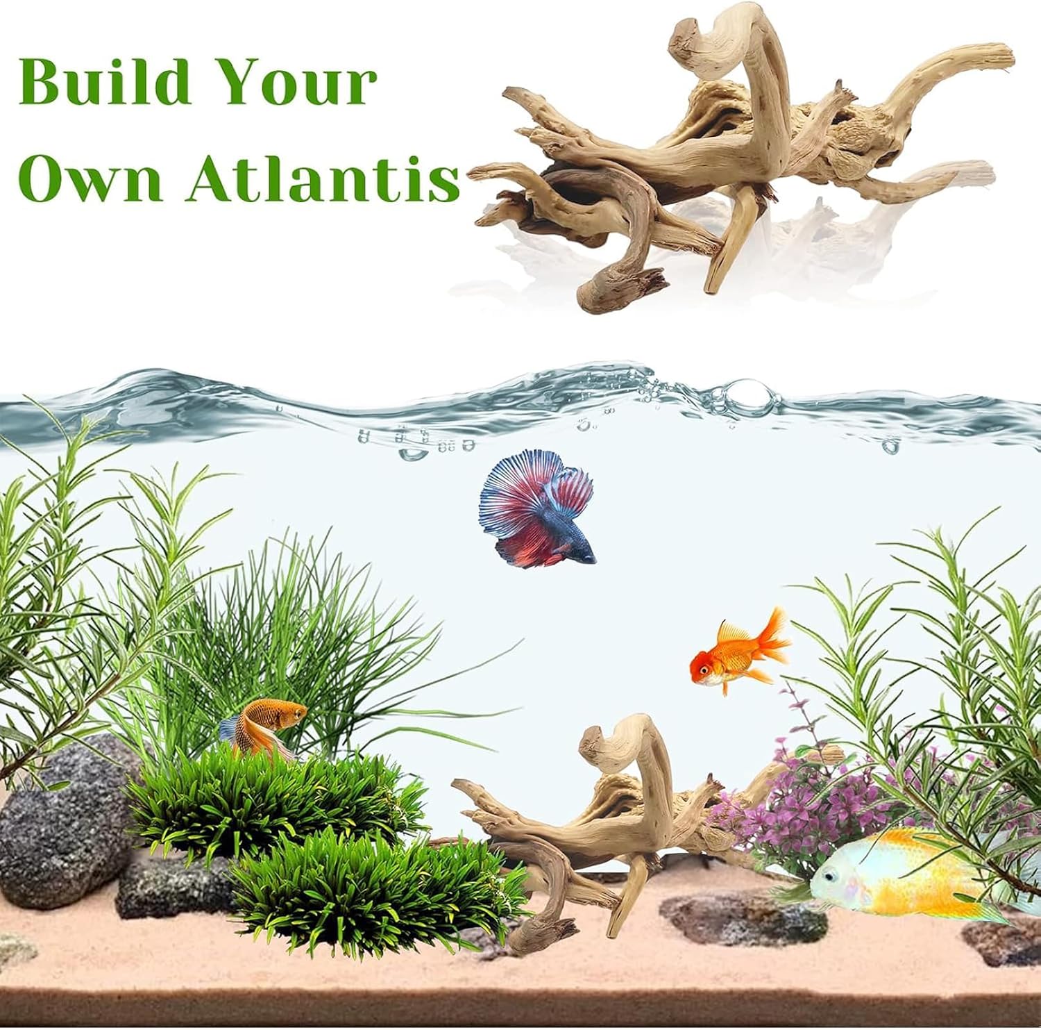 1 pièce 20-25CM Bois flotté na - Aquarium Planted Wood avis et prix