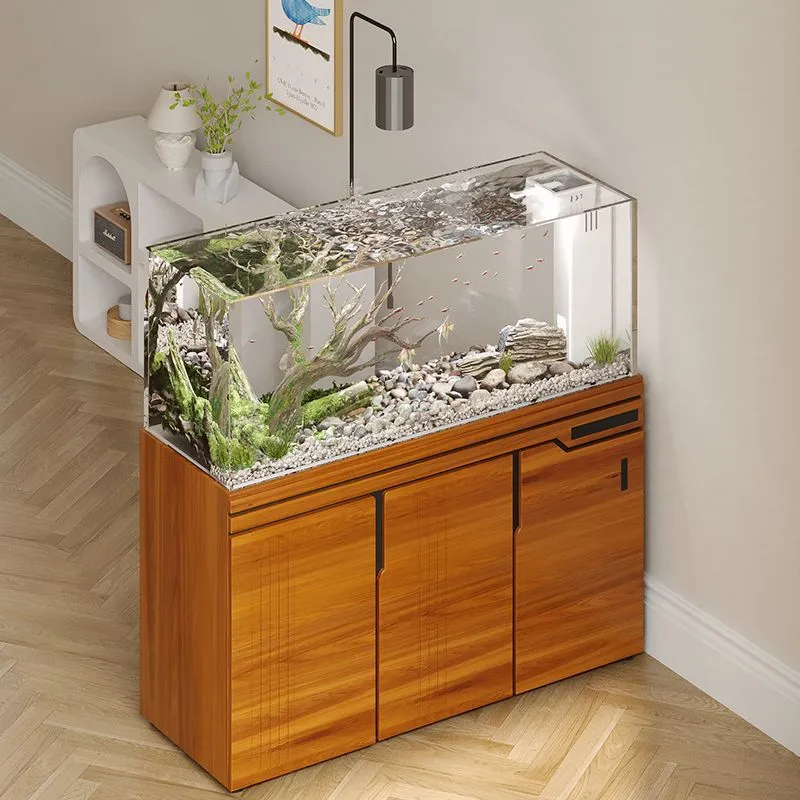 Grand aquarium en verre ultra- - Aquarium Planted Wood avis et prix