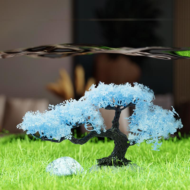 Nouveau arbre simulé décoratio - Aquarium Planted Background avis et prix