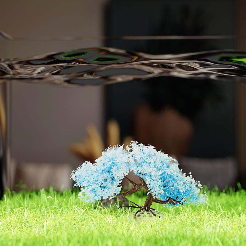 Nouveau arbre simulé décoratio - Aquarium Planted Background avis et prix